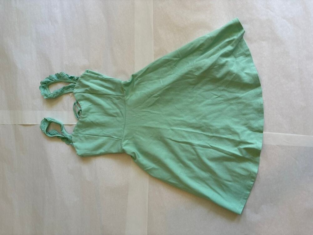 Mint Green Stretch Summer Dress Size S Pastel Sundress